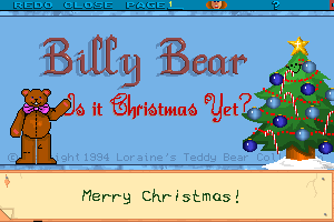 Billy Bear ...Is It Christmas Yet abandonware